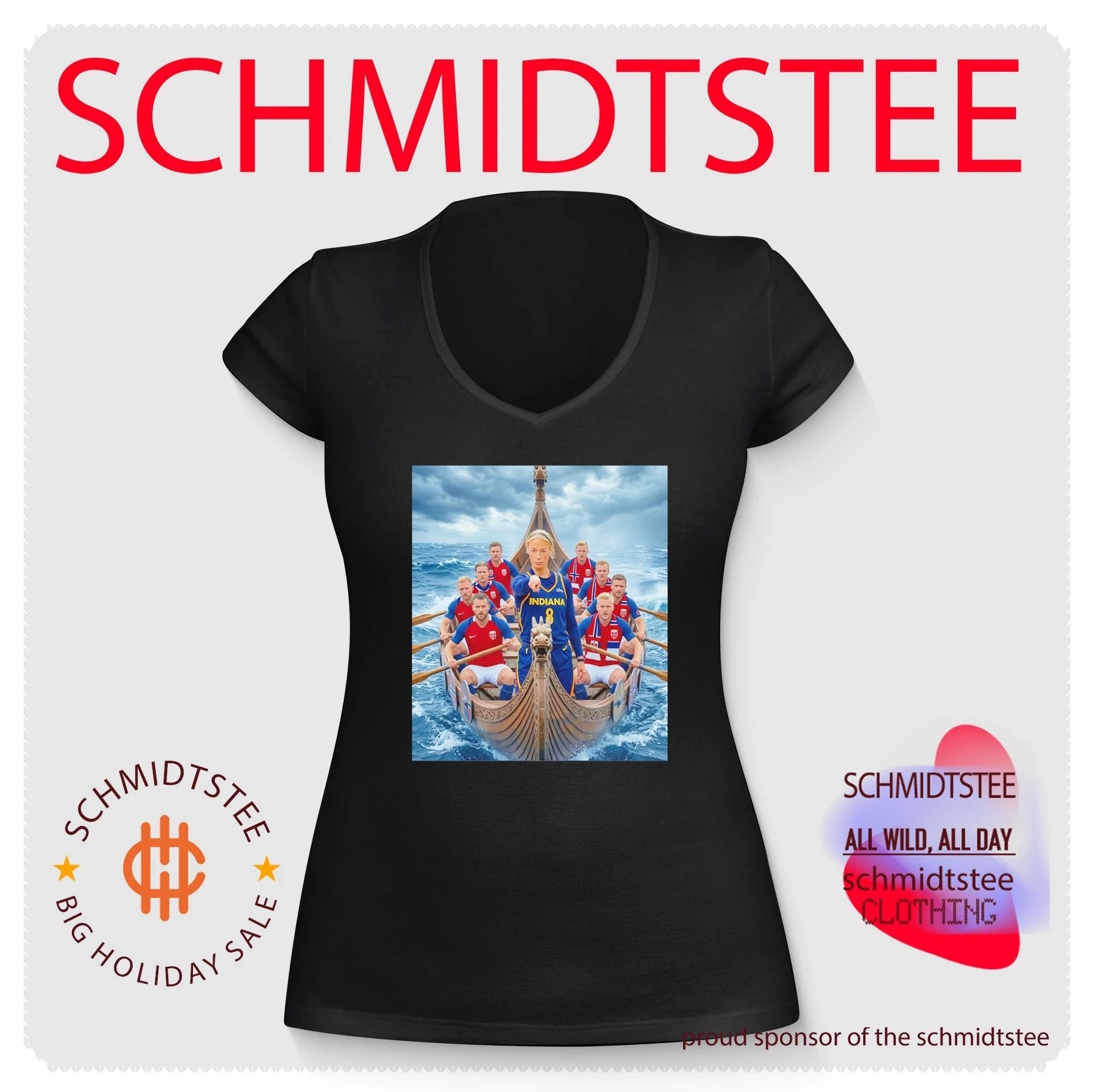 Indiana Fever Sophie Cunningham x Norwegian football players rowing shirt