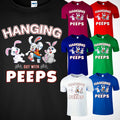 Happy Easter Day Hanging With My Peeps Cute Rabbit Family Gift Mens T-Shirt