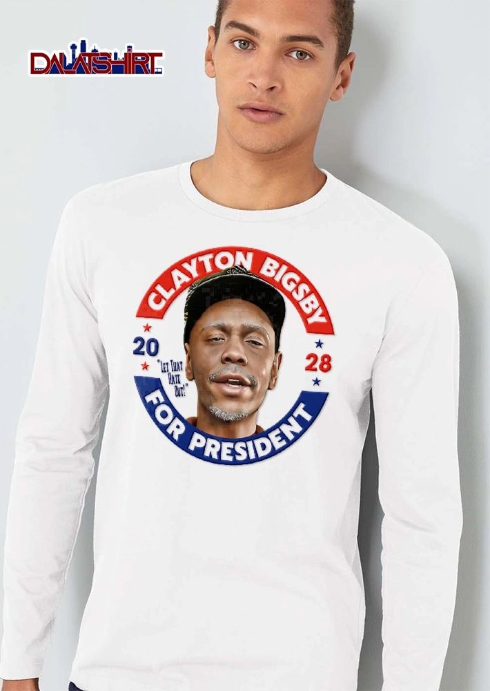 For President Let That Hate Out Clayton Bigsby 2028 Caricature Campaign Badge Stars shirt