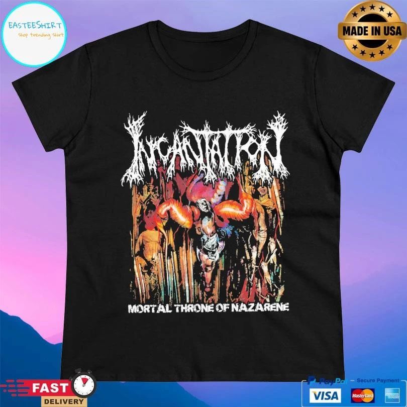 Incantation Mortal Throne Of Nazarene T-shirts