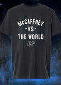 Christian McCaffrey Signature McCaffrey vs the World Football T-Shirt