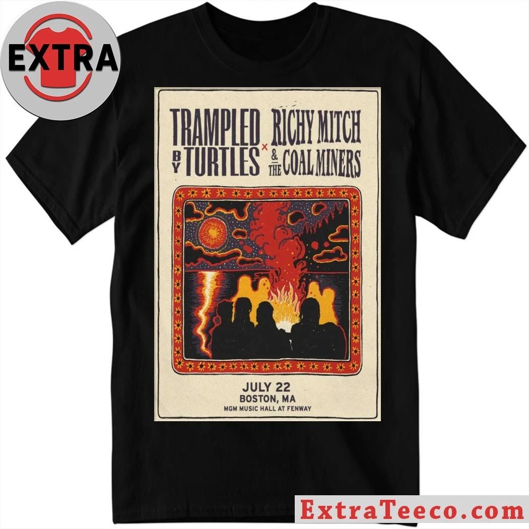 Original Trampled By Turtles July 22 2026 MGM Music Hall At Fenway Boston, MA Poster T-Shirt