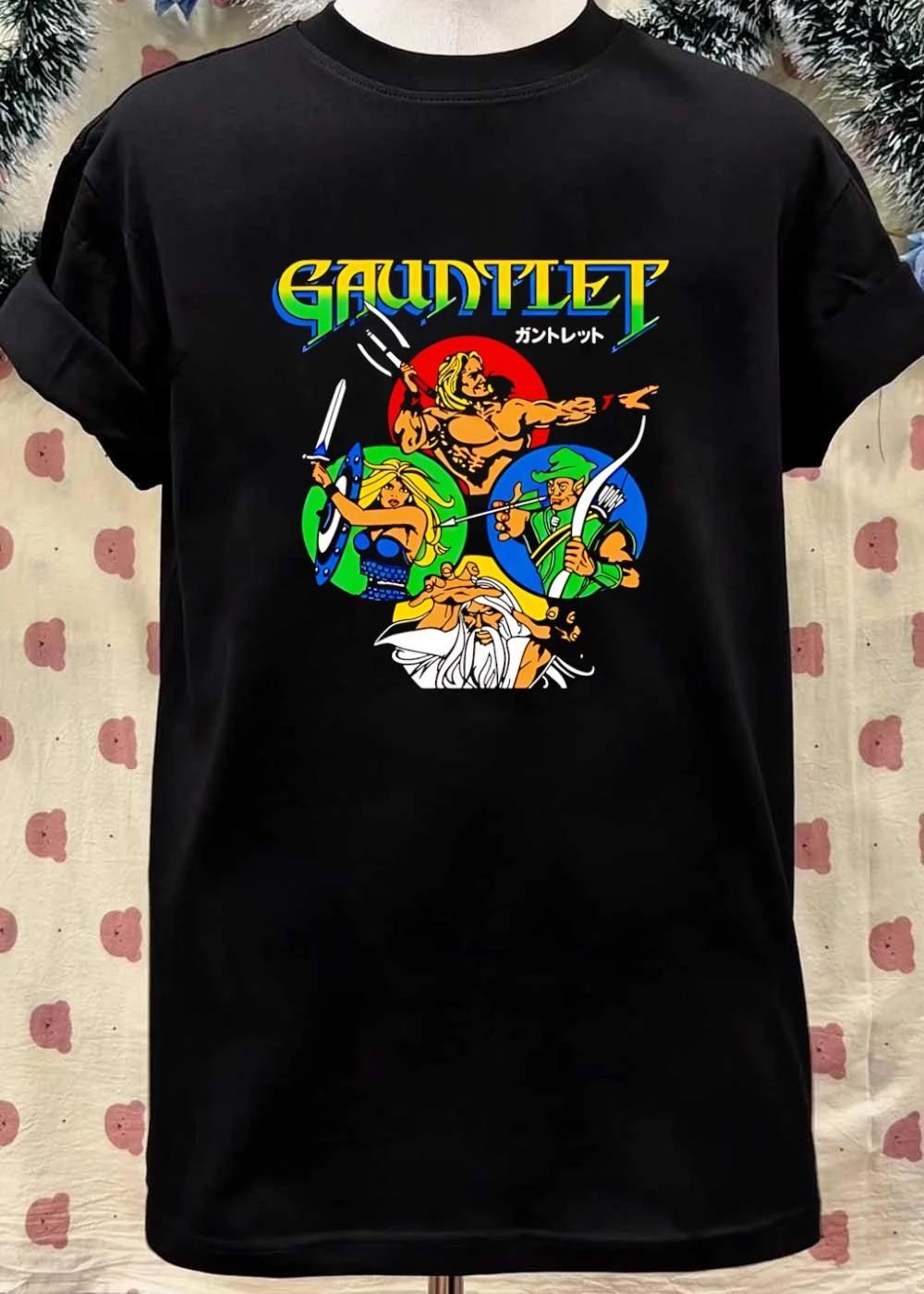 Gauntlet Arcade Video Game Characters Fighting Retro Gaming T-Shirt