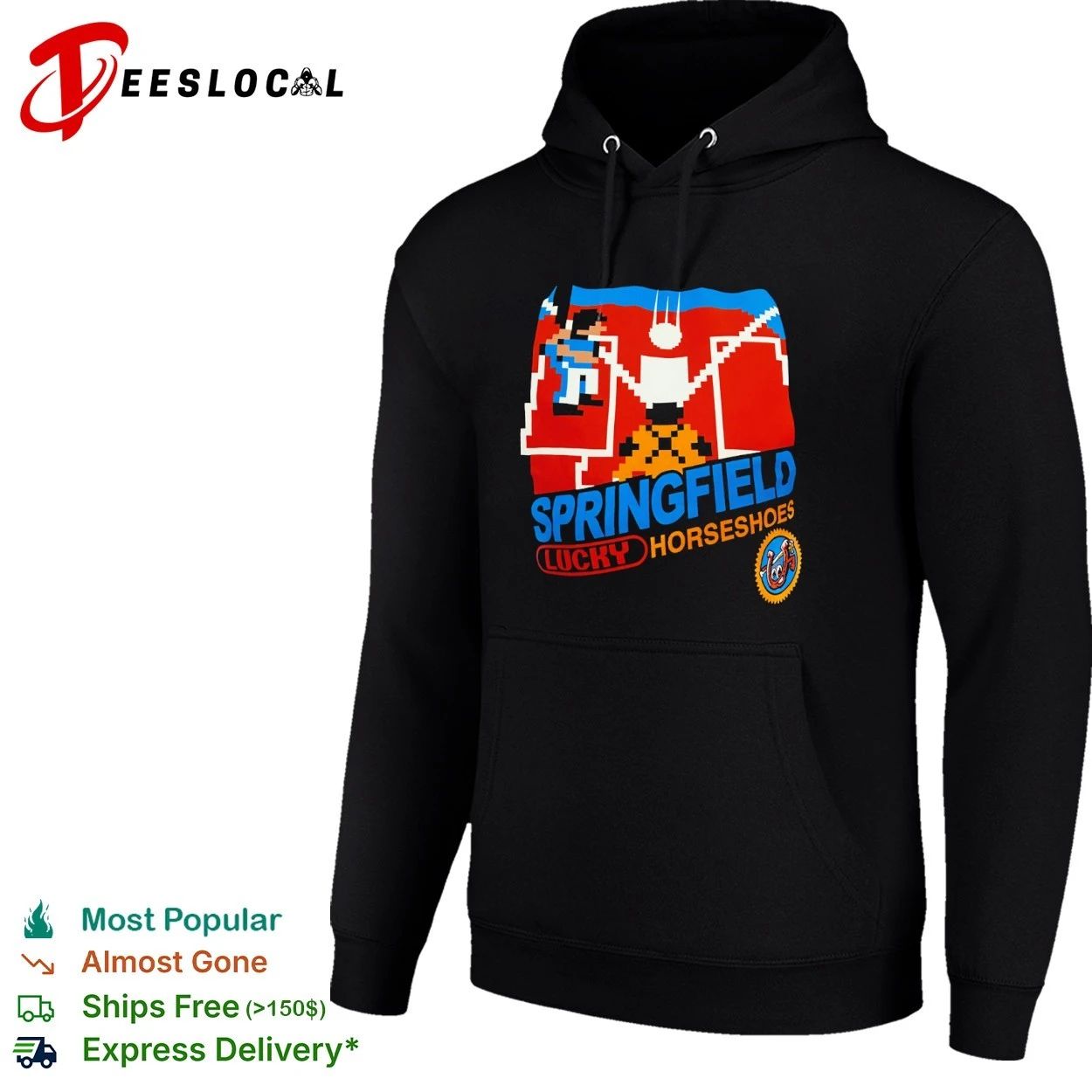 Springfield Lucky Horseshoes The Simpsons T-shirt