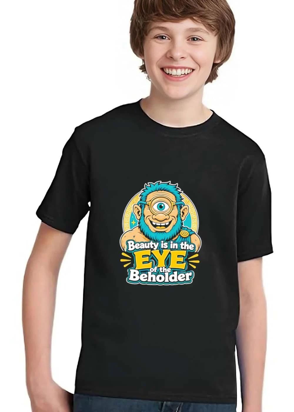 Beauty Is In The Eye Of Beholder Cartoon Greek Cyclops Glasses Toga shirt