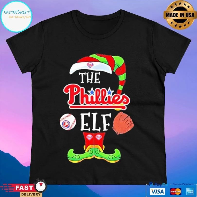 The Philadelphia Phillies Christmas Elf 2025 T-shirts