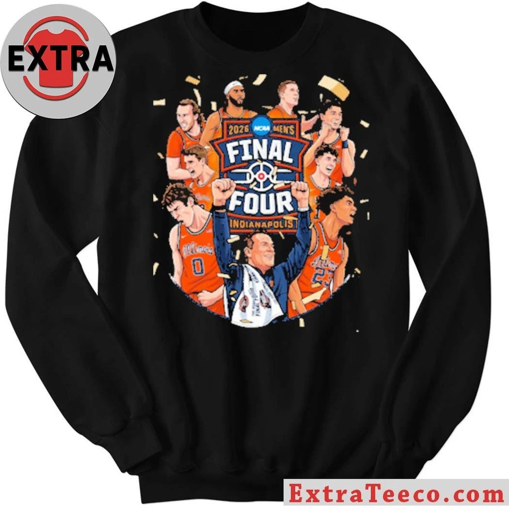 Illini Final Team 2026 Men’s Final Four Indianapolis Graphic T-Shirt