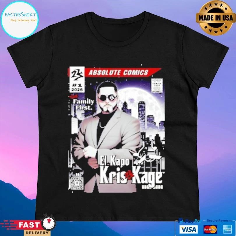 Absolute Comics 1 2026 The Family First El Kapo Kris Kage T-shirts