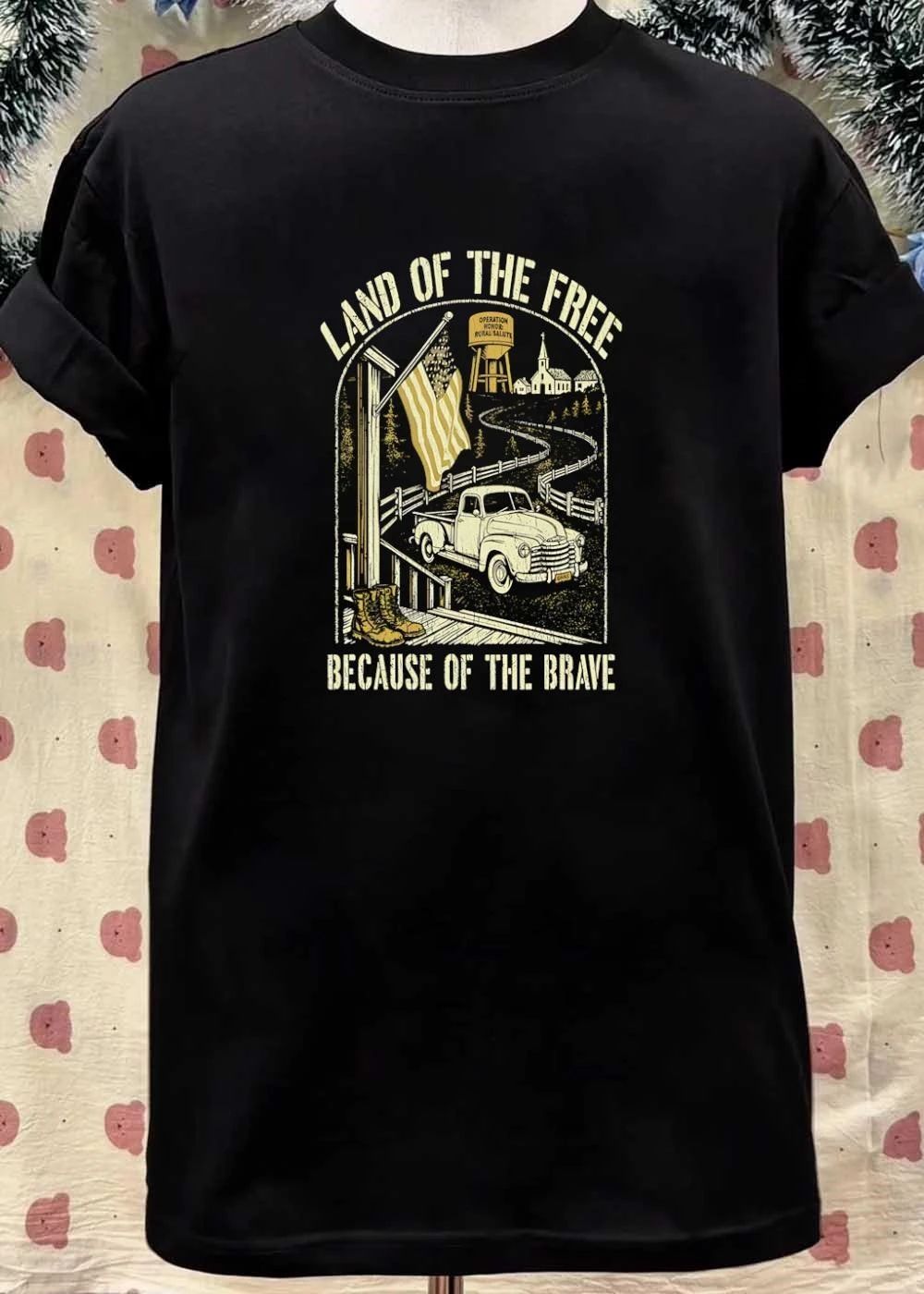 Operation Honor Rural Salute Land of the Free Because of the Brave shirt