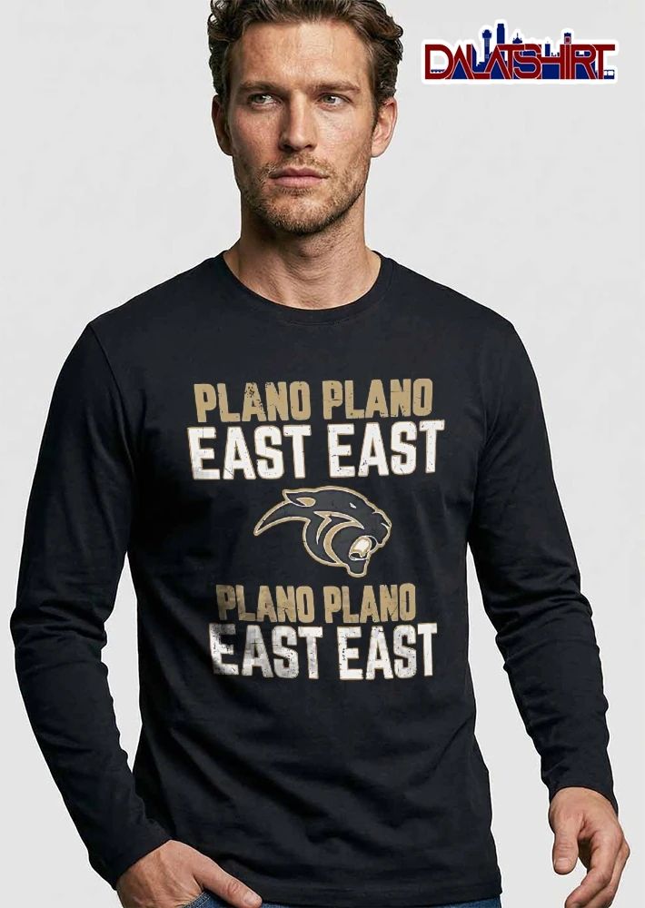 Plano East Panthers Distressed Panther Head Logo shirt