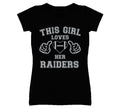 This Girl Loves Her Oakland Raiders Football T Shirt