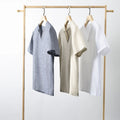 Men Lightweight Linen Shirt Short Sleeve Summer Casual