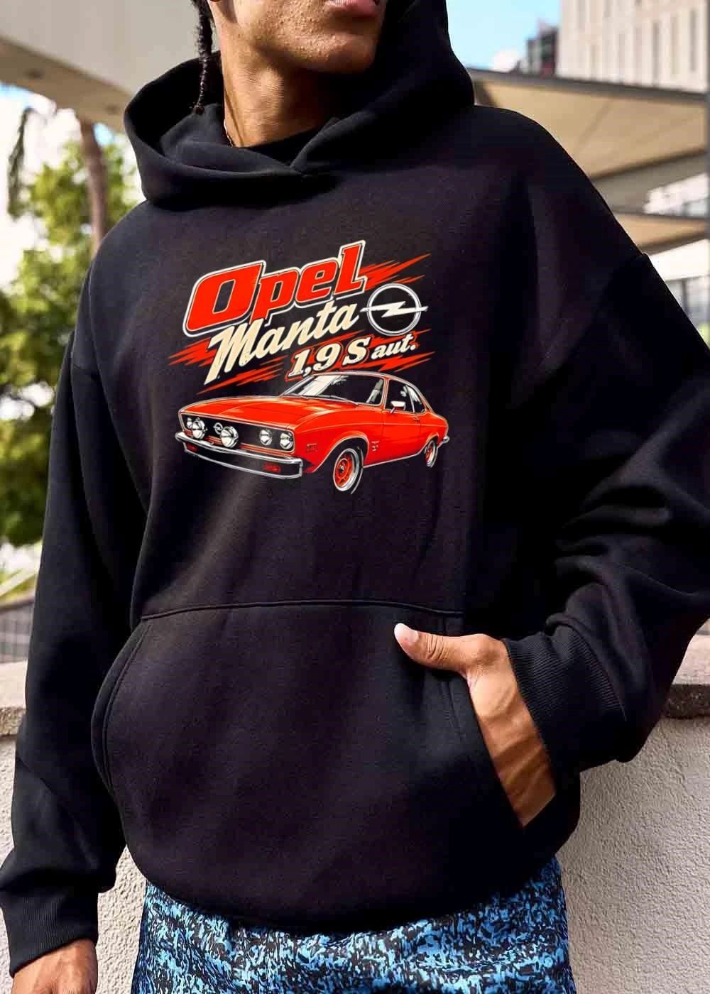 Opel Manta 1 9 S Aut Red Classic Sports Car Retro Graphic shirt