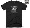 5 Things About Wife T Shirt Funny Husband Marriage Quote Birthday Xmas Gift Top