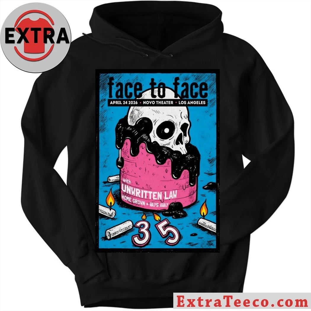 Face To Face Apr 24 2026 In Los Angeles CA Poster Shirt