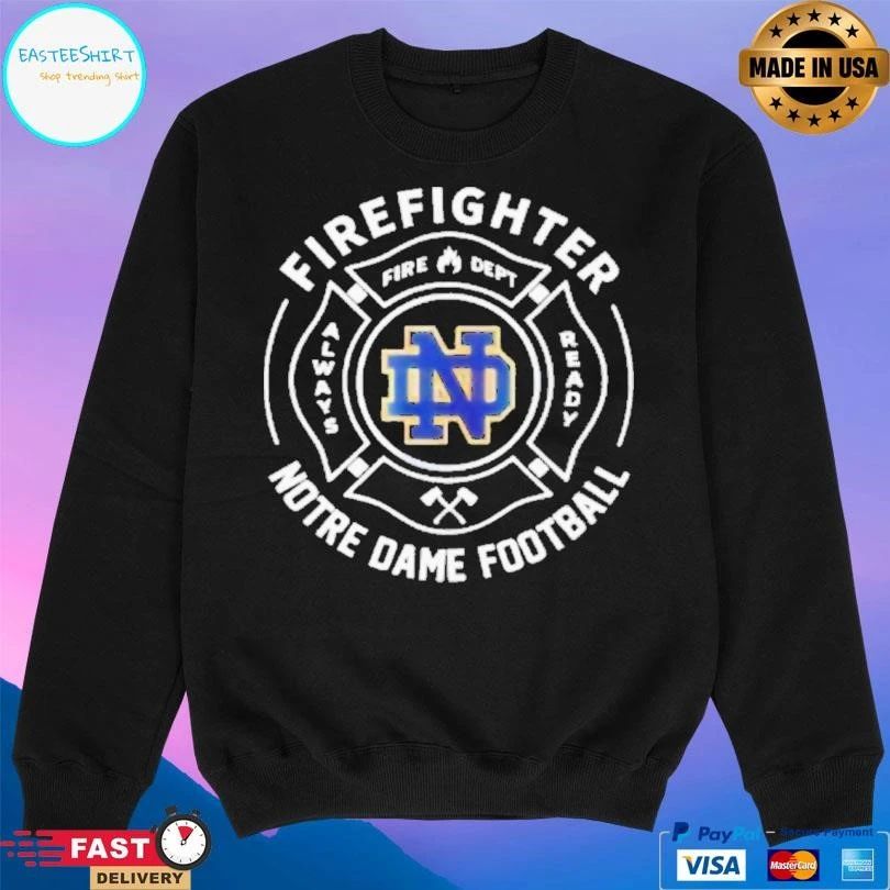 Notre Dame Football Firefighter T-shirts