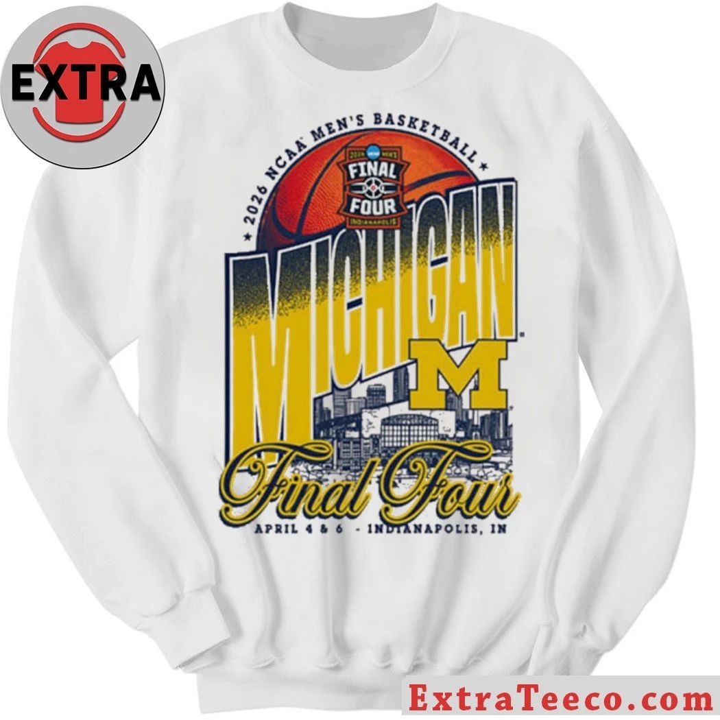 MIC M IVORY 2026 Mens Basketball Final Four Logo T-Shirt- Top-Rated Gift for College Basketball Lovers