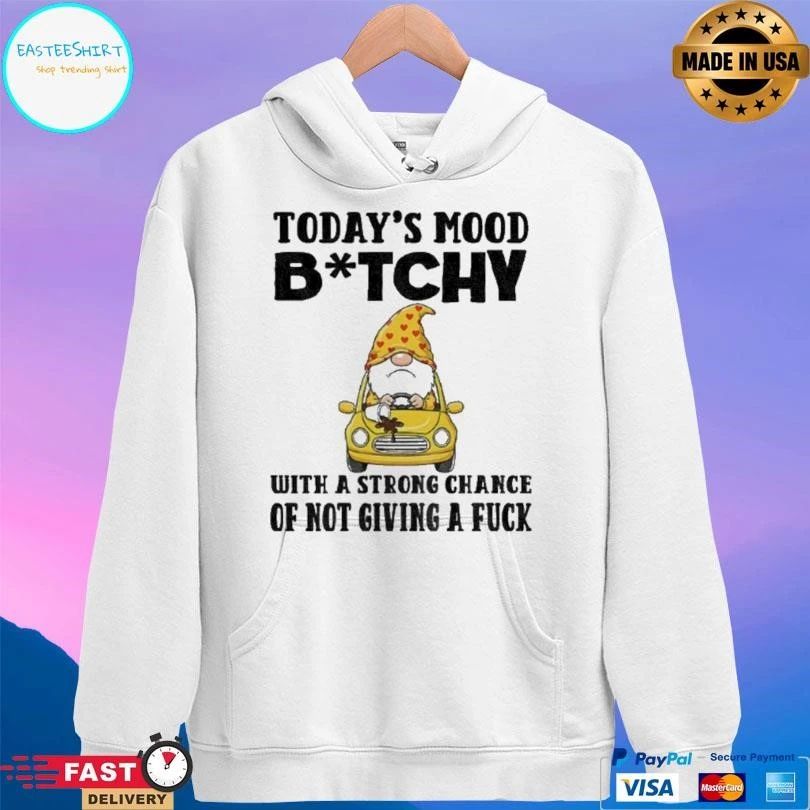 Gnome Today’s Mood Bitchy With A Strong Chance Of Not Giving A Fuck Christmas 2025 T-shirts