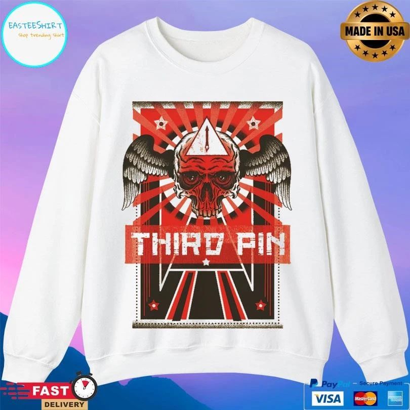 Third Pin Winged Skull T-shirts