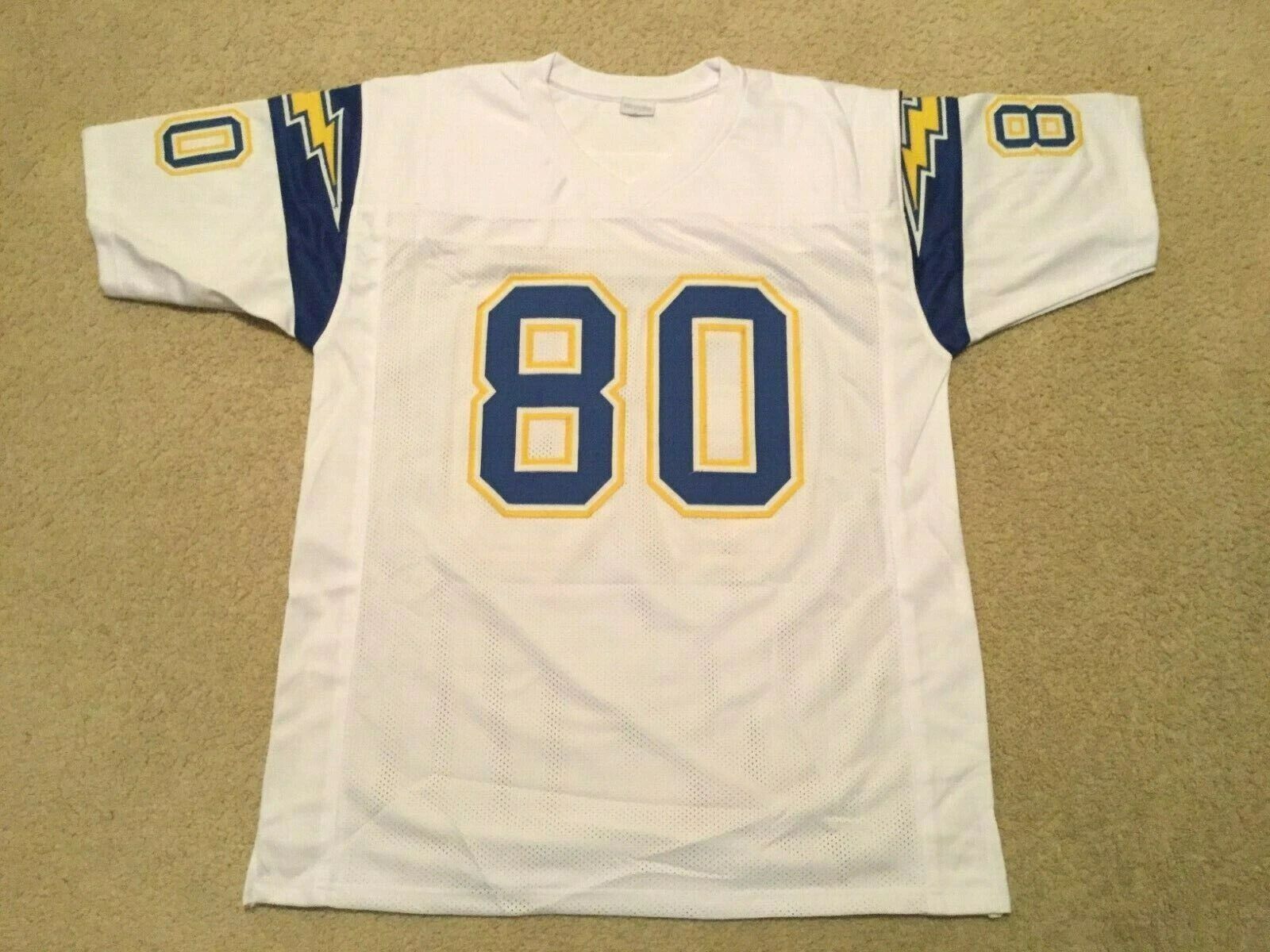 Custom Kellen Winslow White Mesh Football Jersey