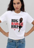 Als Big Bad Bri Quality Assured Caricature Footballer Screaming Striped Kit shirt