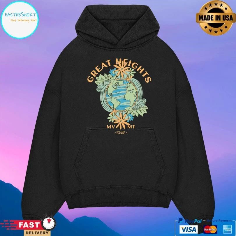 Great Heights Mv Mt Earth T-shirts