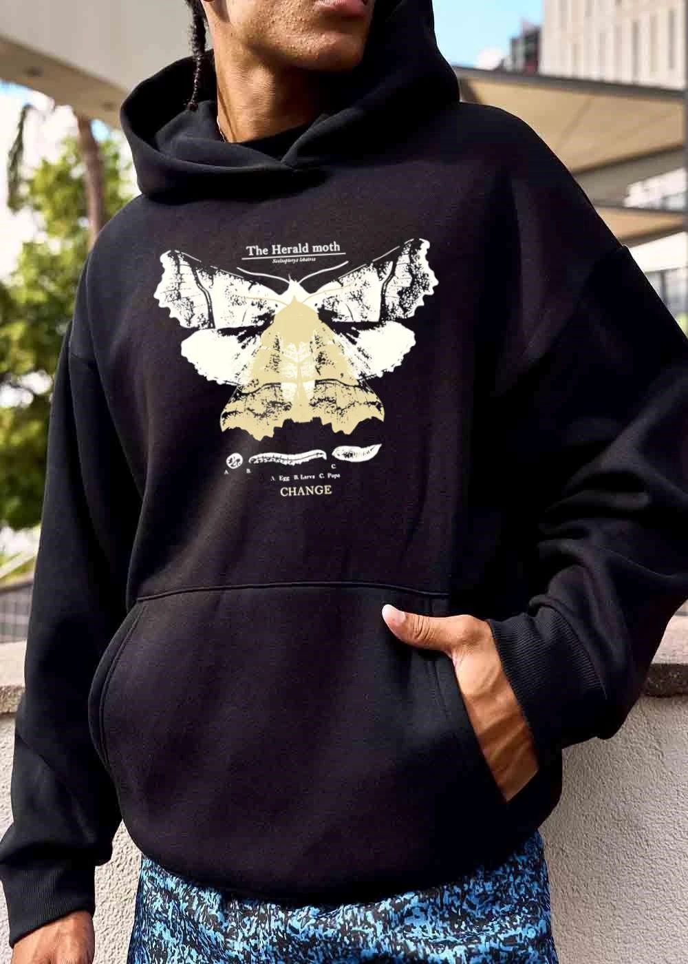 The Herald Moth A Egg B Larva C Pupa Change Insect Life Cycle shirt