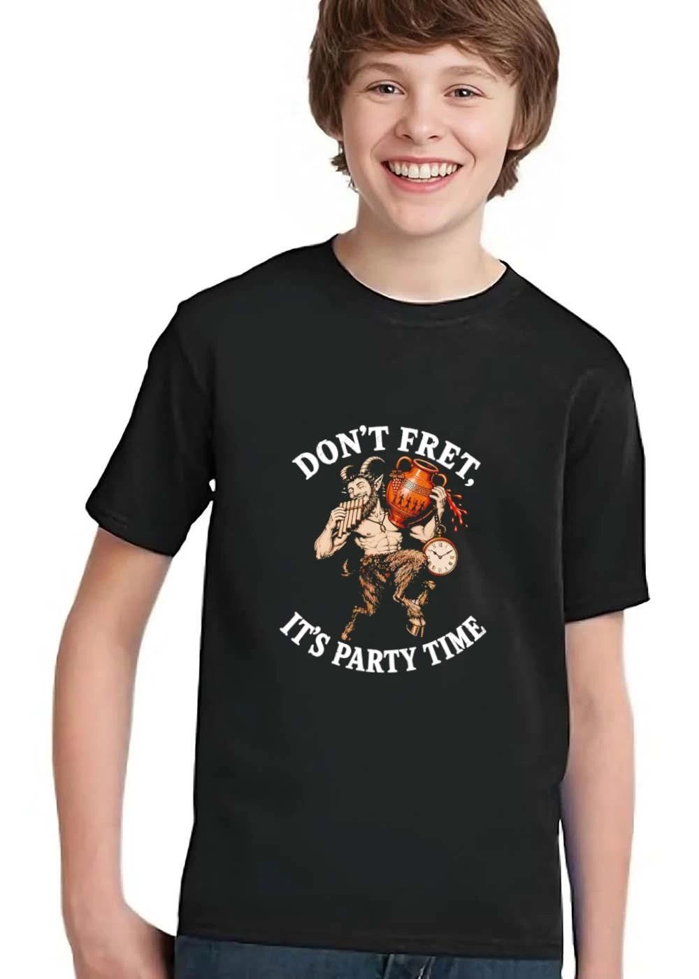 Dont Fret Its Party Time Satyr Playing Panpipes Greek Wine Amphora shirt
