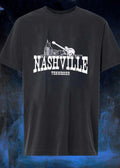 Nashville Tennessee Skyline Guitar T-Shirt