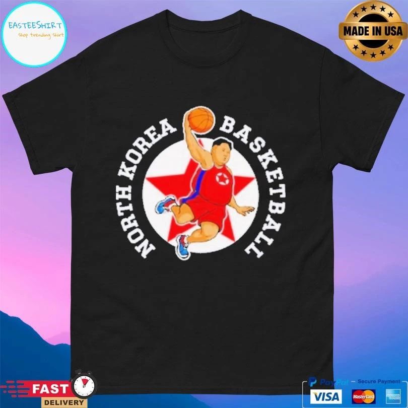 Kim Jong Un North Korean Basketball T-shirts