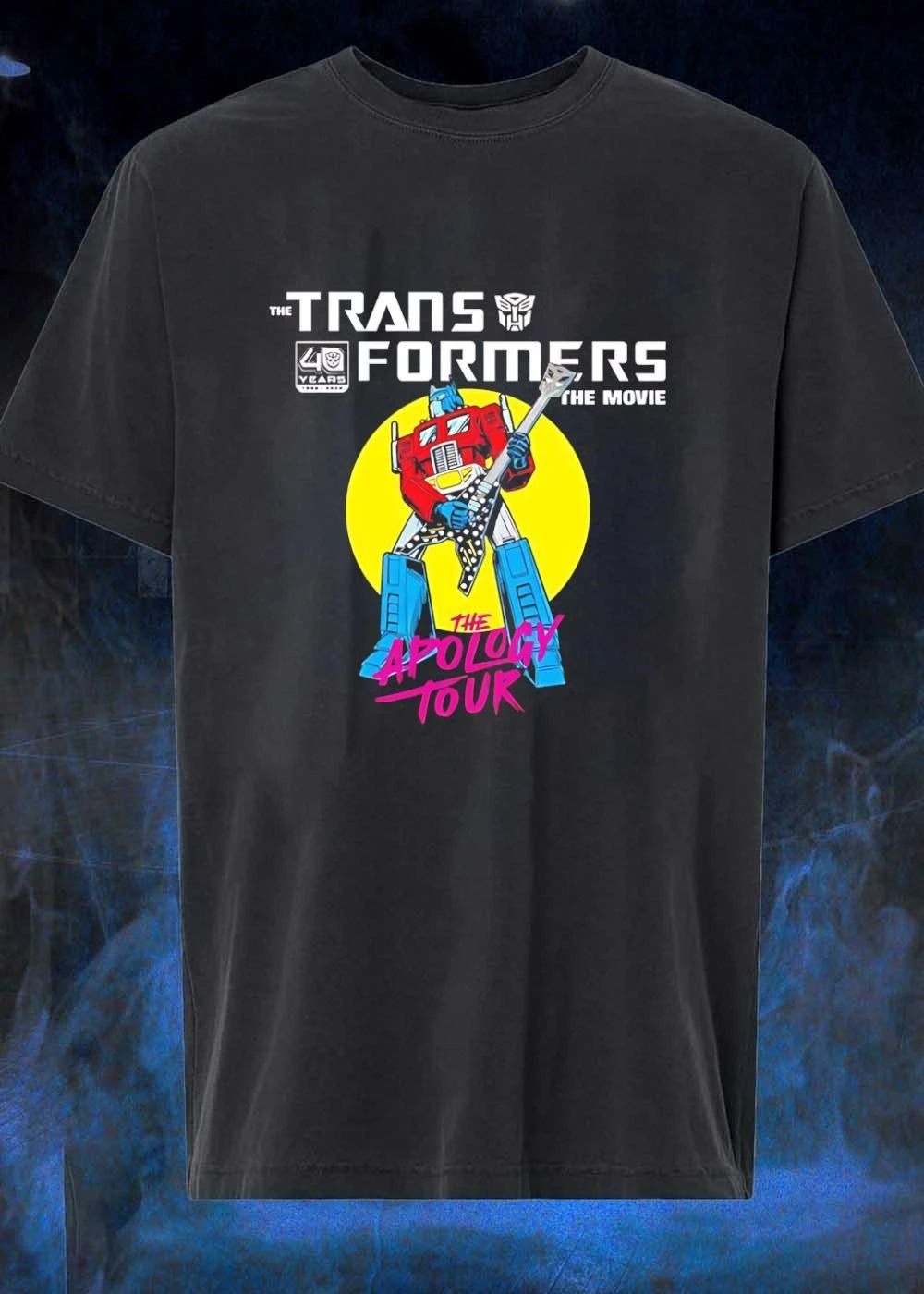 40 Years The Transformers The Movie The Apology Tour Optimus Prime T-Shirt