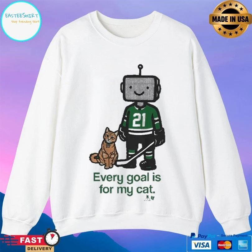 Dallas Stars Jason Robertson Every Goal Is For My Cat T-shirts