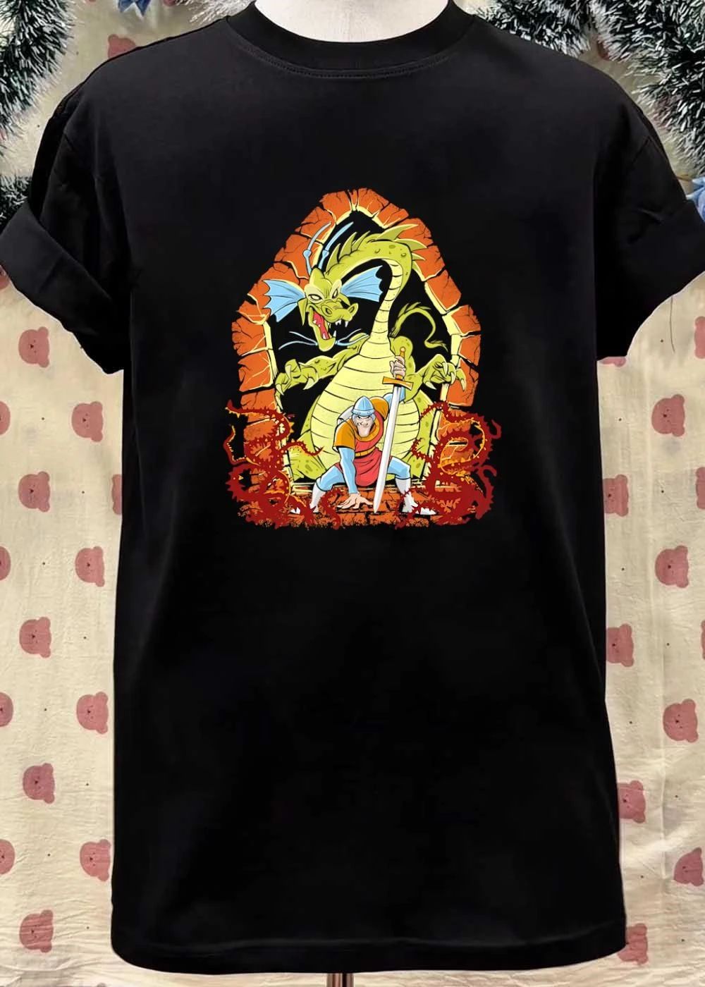 Dragons and Knights, Brave Warrior Confronts a Fearsome Beast, T-Shirt
