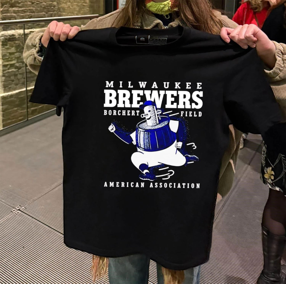 Milwaukee Brewers Borchert Field American Association shirt