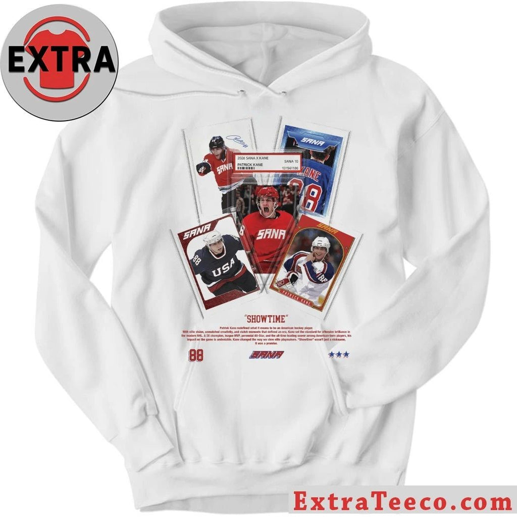 Professional hockey player Patrick Kane trading card 2026 SANA X KANE T-Shirt