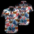 personalized Washington Commanders Tropical Bloom Hawaiian Shirt
