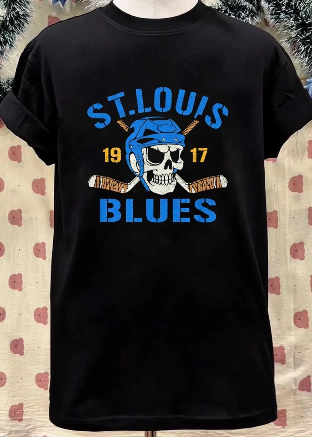 St. Louis Blues Skull Helmet Hockey Stick 19 17 St. Louis Blues shirt