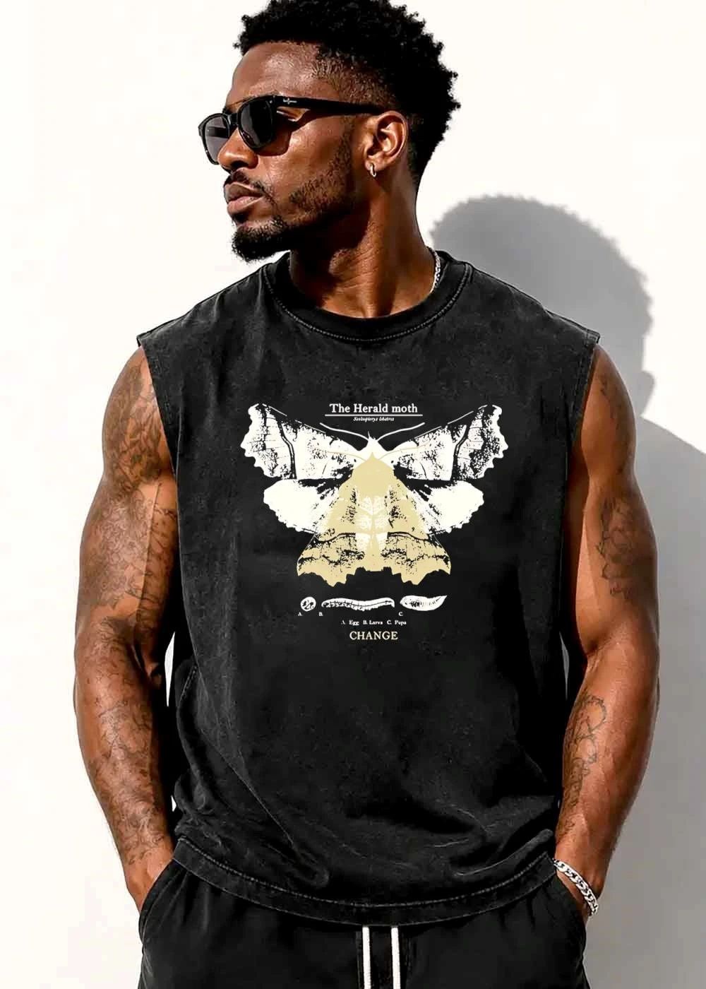 The Herald Moth A Egg B Larva C Pupa Change Insect Life Cycle shirt