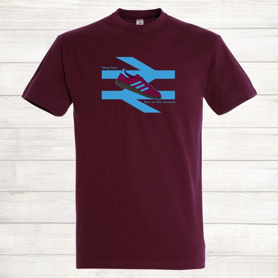 adidas Handball Football T Shirt Away Days Aston Villa West Ham Burnley T Shirt