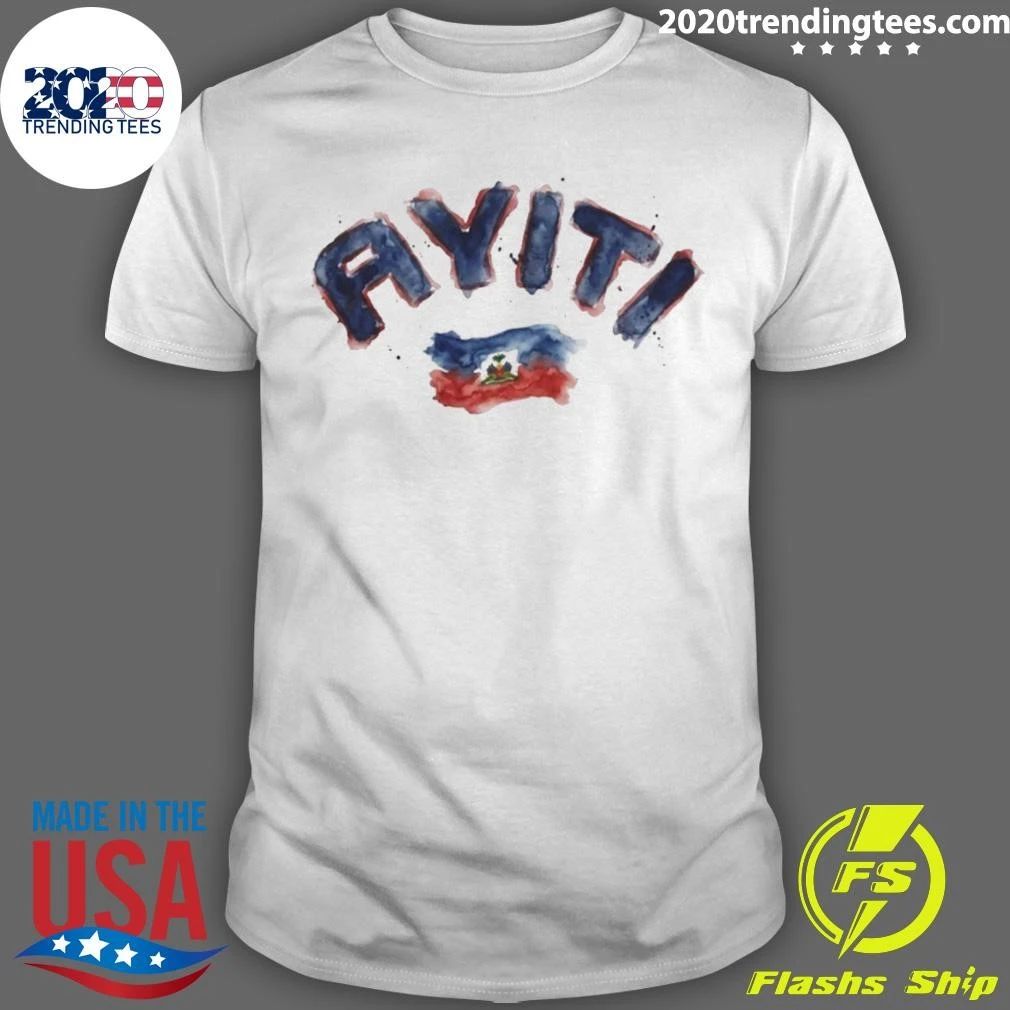 Ayiti Flag Script Haiti Pride shirt