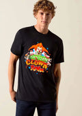 Downtown Clown Town Evil Jester Holding Green Street Sign shirt
