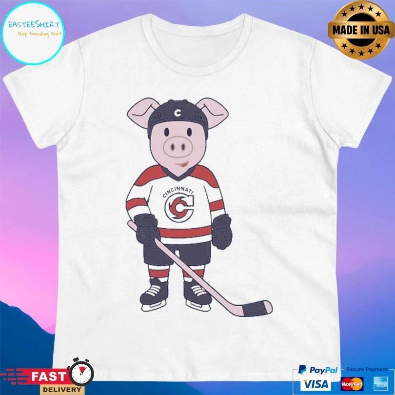 Mom Dad Choppy Puck Chop Kids Mascot Cincinnati T-shirts