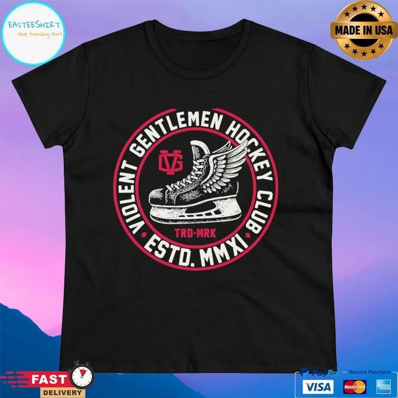 Violent Gentlemen Hockey Club Estd Mmxi Trd Mrk Logo T-shirts
