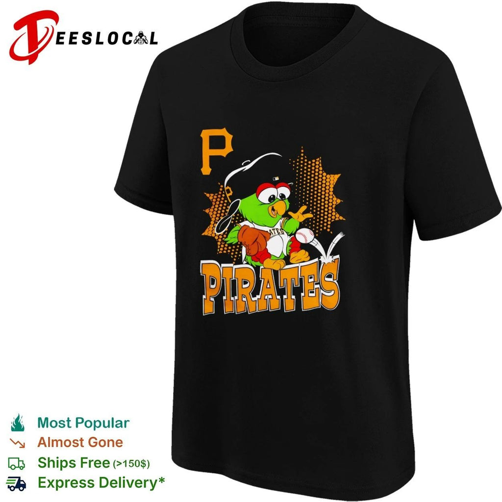 Pittsburgh Pirates Mascot P Pirates MLB Team Apparel T-shirt