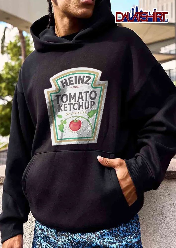 Heinz Tomato Ketchup 57 Varieties Grown Not Made Est 1869 Vine Crest Label shirt