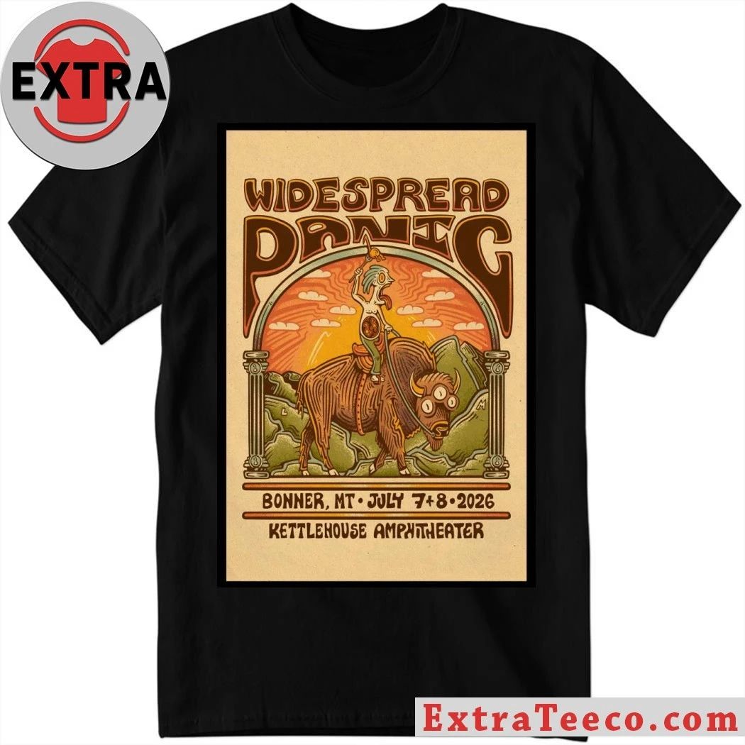 Widespread Panic Bonner MT On July 7-8 2026 Poster Shirt