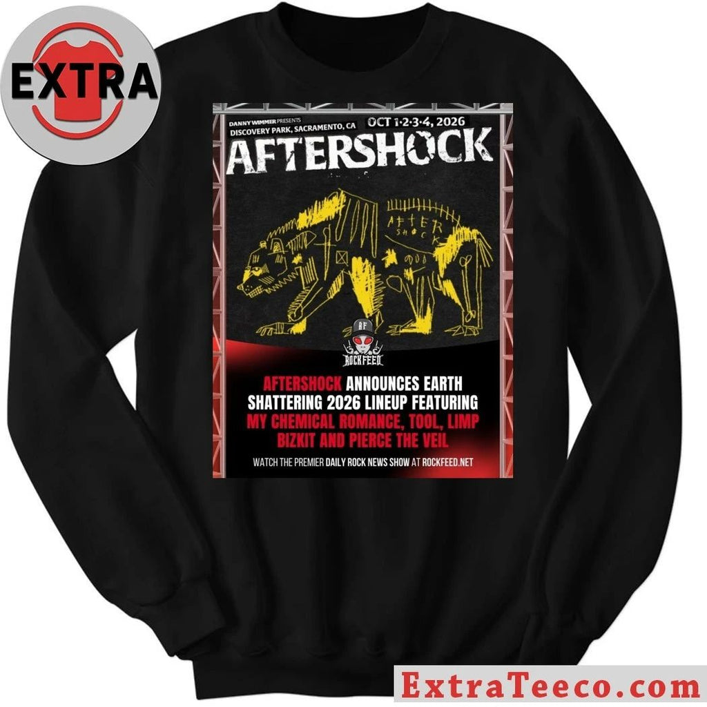 Aftershock 2026 Festival Full Lineup At Discovery Park In Sacramento California On October 1 2 3 4 2026 Shirt