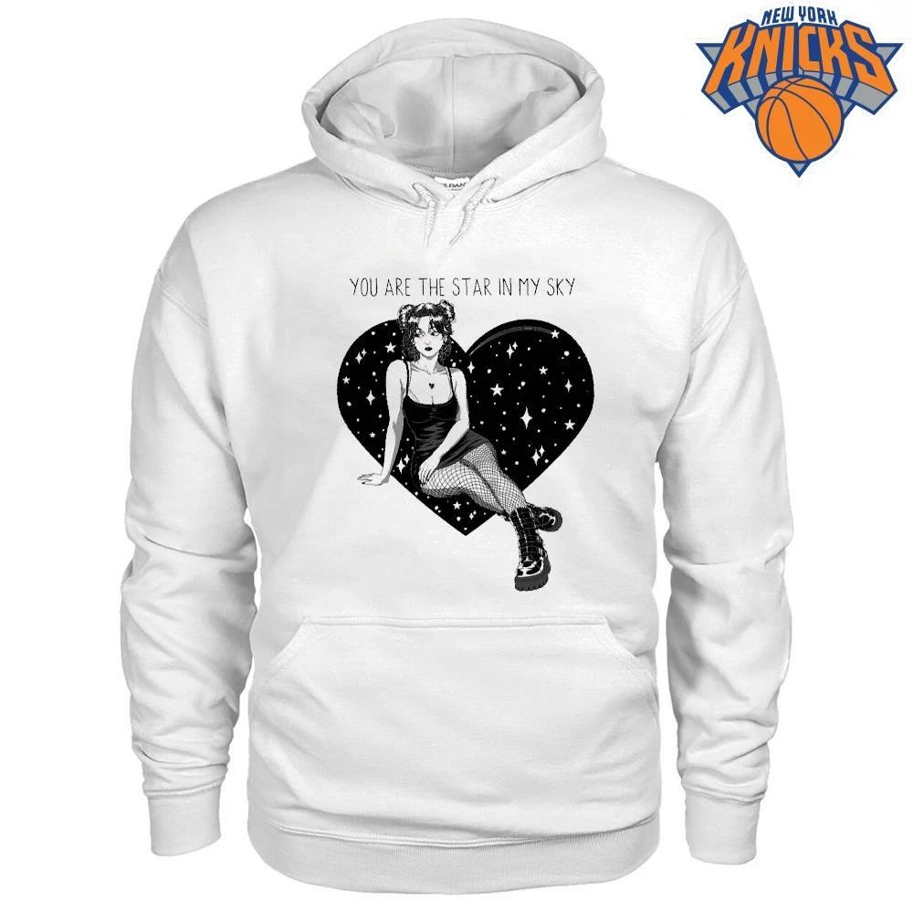 You Are The Star In My Sky Goth Emo Anime Girl Starry Heart Shirt