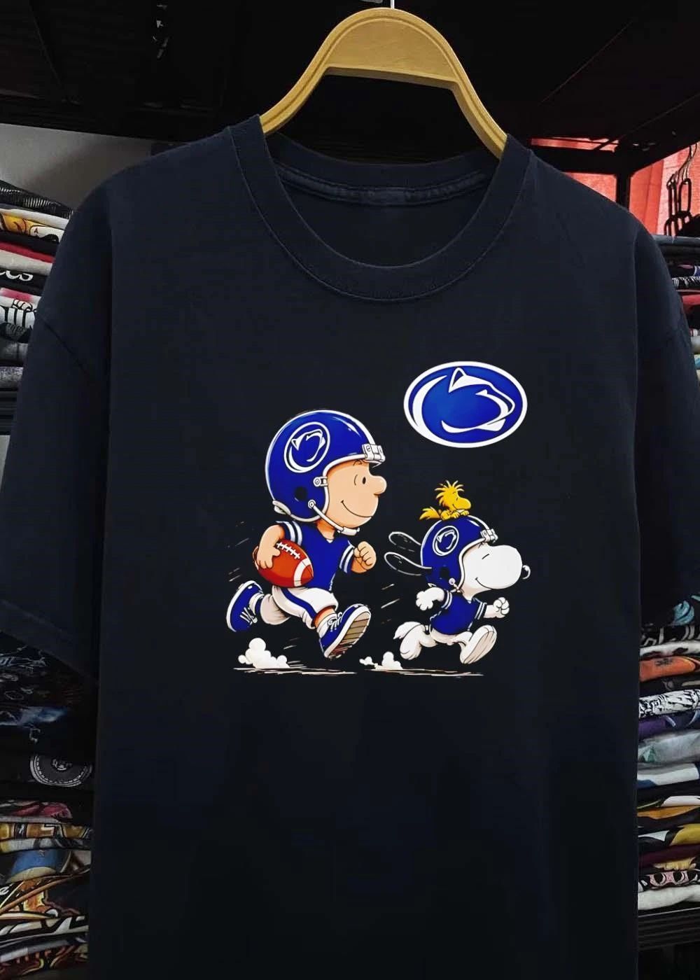 Peanuts Gang Running Football Penn State Nittany Lions Shirt