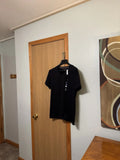 Tommy Hilfiger NWT Large Solid Black Short Sleeve Slim Fit V-Neck T-Shirt